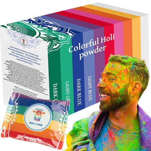 Holi Color Powder - 10x100g-os készlet