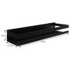 Bathroom shelf black Ruhhy 19188