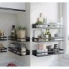 Bathroom shelf black Ruhhy 19188
