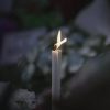 Fehér kúpos gyertya - 40 db-os készlet