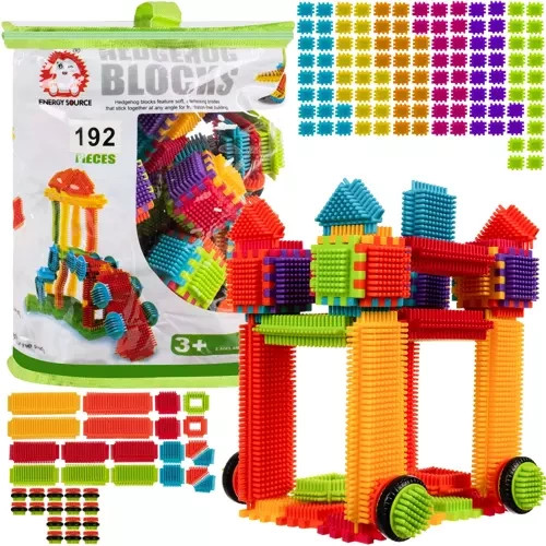 Construction blocks - hedgehogs 192pcs Kruzzel 20376