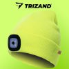 Téli sapka zseblámpával - sárga Trizand 22664