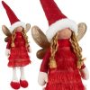 Tündér - karácsonyi figura piros Ruhhy 22346