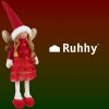 Tündér - karácsonyi figura piros Ruhhy 22346
