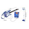 Elektromos gitár + mikrofon + erősítő kék 22409