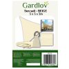 Napernyő vitorla 3x3x3 bézs Gardlov 23146