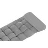 Quilted cushion for garden lounger gray 23490