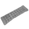 Quilted cushion for garden lounger gray 23490