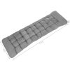 Quilted cushion for garden lounger gray 23490