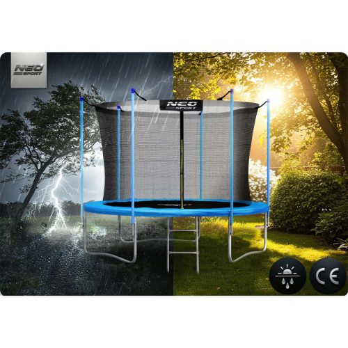 Trambulin belső hálóval és létrával , 183 cm (6 láb) - Neo-Sport