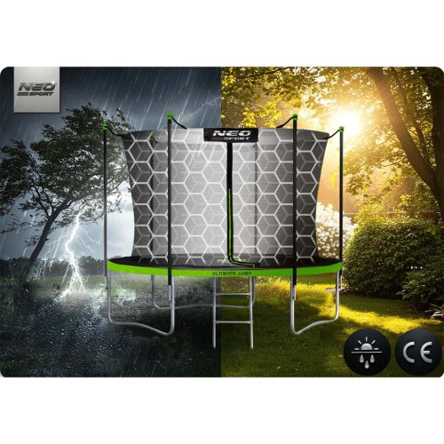 Trambulin belső hálóval és  létrával , 6 láb/183 cm-es - Neo-Sport