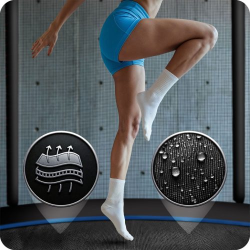 Trambulin külső hálóval és  létrával , 6 láb/183 cm-es - Neo-Sport