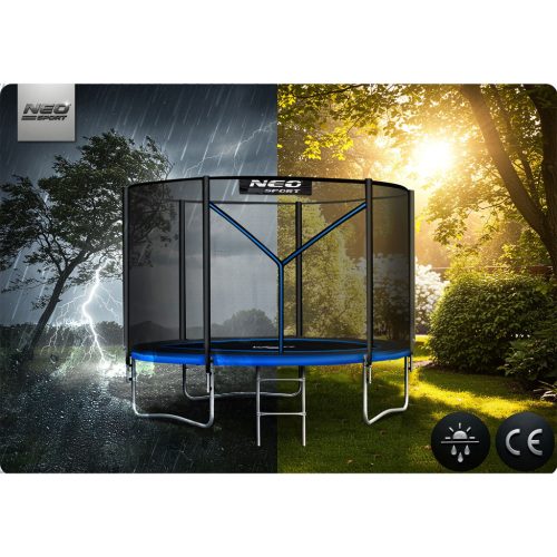 Trambulin külső hálóval és  létrával , 6 láb/183 cm-es - Neo-Sport