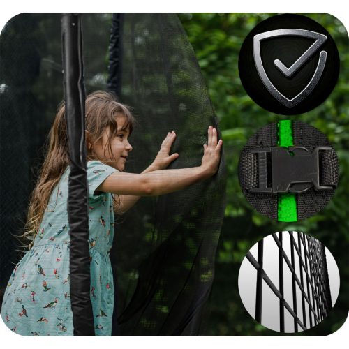 Trambulin külső hálóval és létrával , 6 láb/183 cm-es - Neo-Sport 