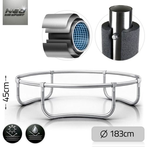 Trambulin külső hálóval és létrával , 6 láb/183 cm-es - Neo-Sport 