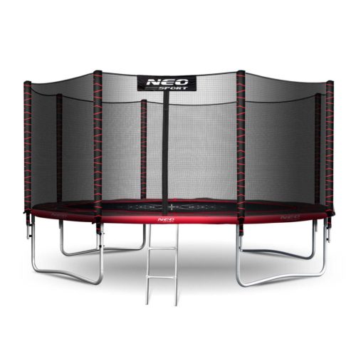 Kerti trambulin 12ft/374cm kültéri hálóval és létrával Neo-Sport