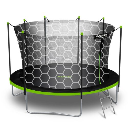Kerti trambulin 13ft/404cm belső hálóval és létrával Neo-Sport
