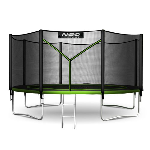 Kerti trambulin 13ft/404cm külső hálóval és létrával Neo-Sport