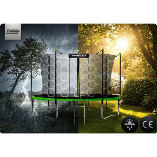 Kerti trambulin 15ft/465cm belső hálóval és létrával Neo-Sport