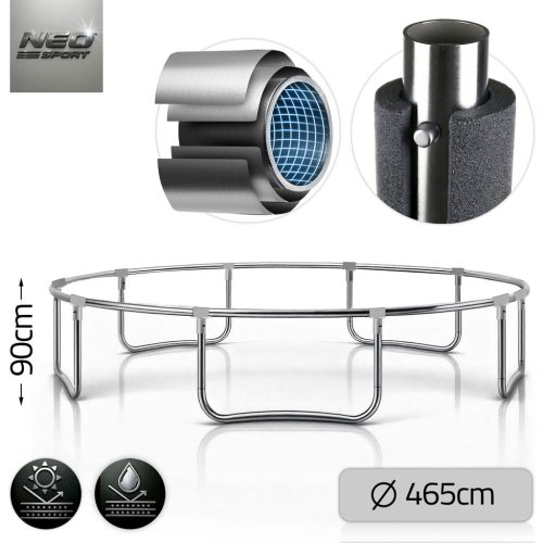 Kerti trambulin 15ft/465cm külső hálóval és Neo-Sport létrával