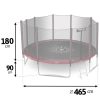 Kerti trambulin 15ft/465cm külső hálóval és Neo-Sport létrával