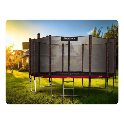 Kerti trambulin 15ft/465cm külső hálóval és Neo-Sport létrával