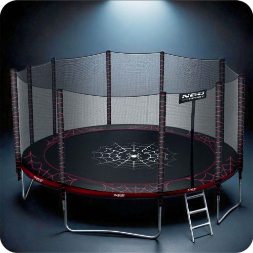 Kerti trambulin 15ft/465cm külső hálóval és Neo-Sport létrával