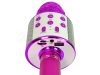 Wireless Microphone USB Speaker Karaoke rögzítő Model WS-858 Pink