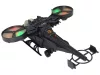 Katonai helikopter hatalmas szárnyak fények hang forog