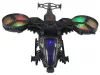 Katonai helikopter hatalmas szárnyak fények hang forog