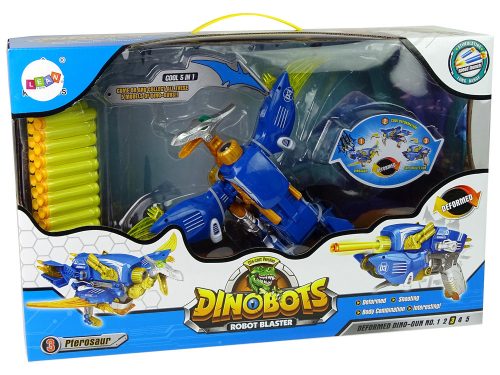 Dinobotok 2 az 1-ben Dinosaur Shotgun Blue Pterosaur Shield
