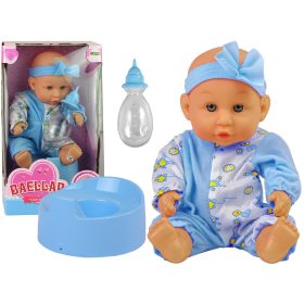 Kék Baby Doll WC-Ital Pee 24 cm