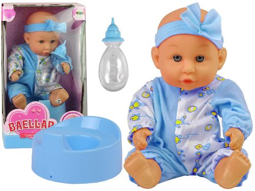 Kék Baby Doll WC-Ital Pee 24 cm