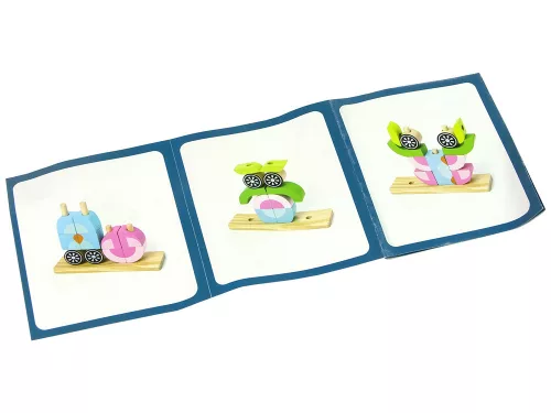 Kreatív fa térbeli puzzle bagoly 3D