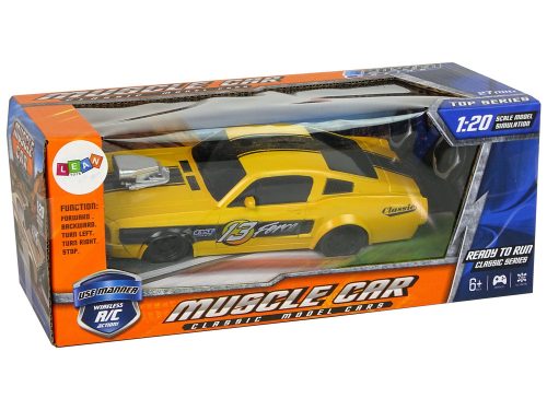 Távirányítós sportautó klasszikus 1:20 sárga pilóta