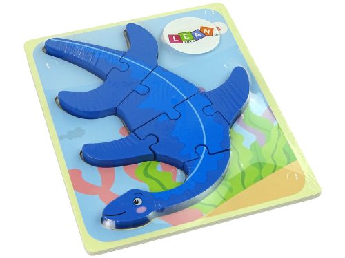 Fa Puzzle dinoszaurusz pterodaktilus rózsaszín plioszauruszok kék