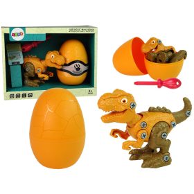   Dinosaur Tyrannosaurus Rex készlet Egg DIY csavarhúzóval, narancs