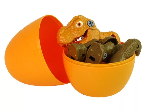 Dinosaur Tyrannosaurus Rex készlet Egg DIY csavarhúzóval, narancs