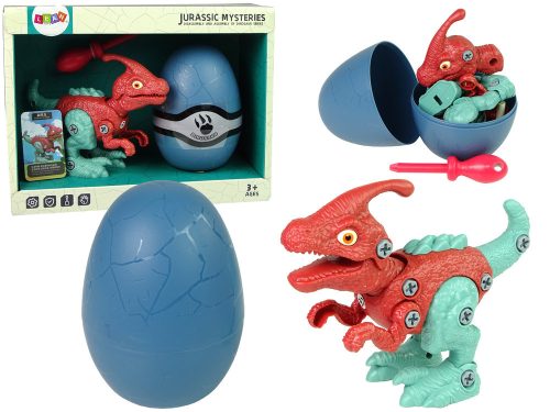 Dinosaur Parasaurolophus készlet Egg DIY csavarhúzóval