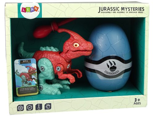 Dinosaur Parasaurolophus készlet Egg DIY csavarhúzóval