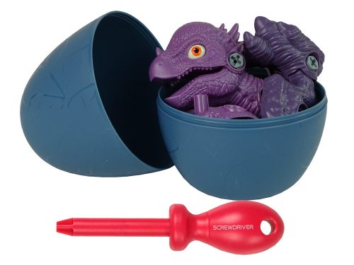 Szett Dinosaur Stygimoloch Egg DIY csavarhúzóval, lila