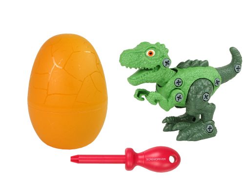 Dinosaur Tyrannosaurus Rex készlet Egg DIY csavarhúzóval, zöld