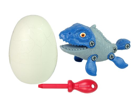 Dinosaur Mosasaur készlet Egg DIY csavarhúzóval, kék