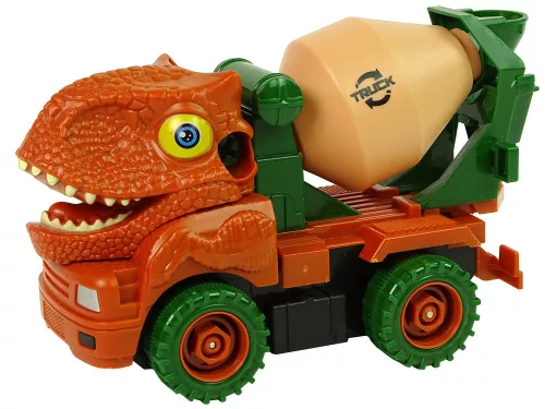 Beton teherautó dinoszaurusz-lebontó narancssárga tartozékok