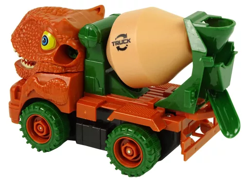 Beton teherautó dinoszaurusz-lebontó narancssárga tartozékok