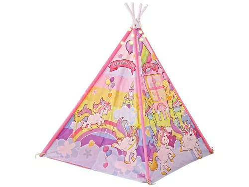 Gyermek világító sátor Unicorn póni rózsaszín