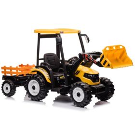 Akkumulátoros traktor pótkocsival Hercules Yellow 24V