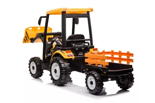 Akkumulátoros traktor pótkocsival Hercules Yellow 24V