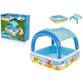   Felfújható medence gyermekeknek tetővel 140 x 140 x 114 cm Bestway 52192
