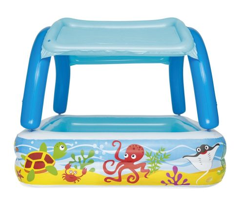 Felfújható medence gyermekeknek tetővel 140 x 140 x 114 cm Bestway 52192